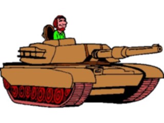 Sticker Custom Preview Image #088934 Military Cartoons Soldierin Tank2