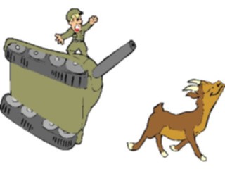 Sticker Custom Preview Image #088935 Military Cartoons Soldierin Tank3