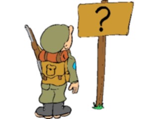 Sticker Custom Preview Image #088943 Military Cartoons Soldier Lost
