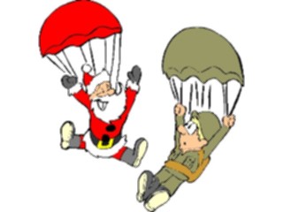 Sticker Custom Preview Image #088967 Military Cartoons Soldier Santa