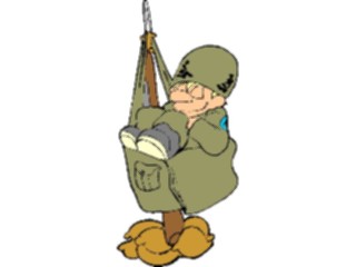 Sticker Custom Preview Image #088973 Military Cartoons Soldier Sleeping