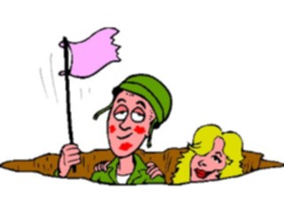 Sticker Custom Preview Image #089008 Military Cartoons Surrender1