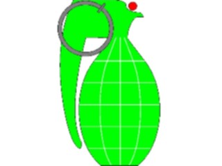 Sticker Custom Preview Image #089105 Military General Grenade1