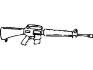 Sticker Custom Preview Image #089123 Military General M16 Rifle