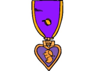 Sticker Custom Preview Image #089137 Military General Medal Purple Heart2