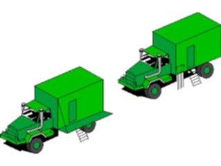 Sticker Custom Preview Image #089200 Military General Supply Trucks