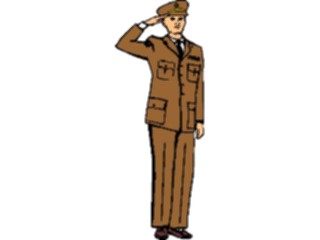 Sticker Custom Preview Image #089214 Military General Veteran Salute