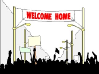 Sticker Custom Preview Image #089217 Military General Welcome Home Rally