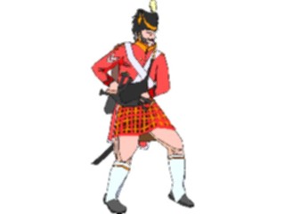 Sticker Custom Preview Image #089252 Military Historical Bagpipe Player