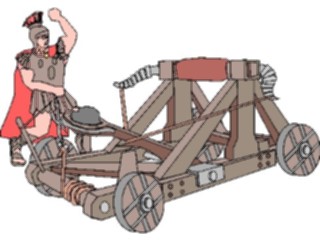 Sticker Custom Preview Image #089294 Military Historical Catapult Roman