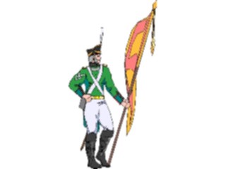 Sticker Custom Preview Image #089342 Military Historical Flag Bearer