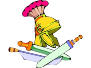 Sticker Custom Preview Image #089486 Military Historical Helmet Swords