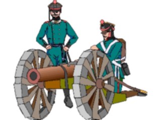 Sticker Custom Preview Image #089622 Military Historical Soldierswith Cannon