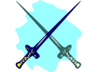 Sticker Custom Preview Image #089729 Military Historical Swords Crossed7