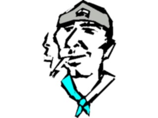 Sticker Custom Preview Image #089782 Military Navy Marines Sailor Smoking