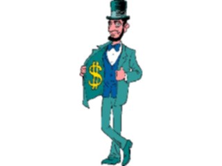 Sticker Custom Preview Image #089884 Money Cartoons Abraham Lincoln2