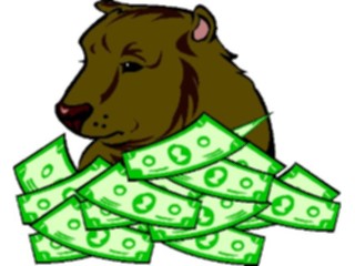 Sticker Custom Preview Image #089906 Money Cartoons Bearwith Money