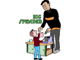 Sticker Custom Preview Image #089907 Money Cartoons Big Spender