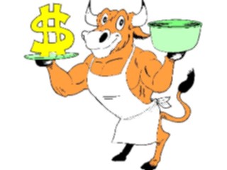 Sticker Custom Preview Image #089920 Money Cartoons Bull Market3