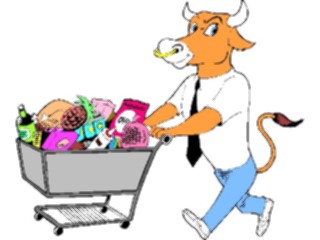 Sticker Custom Preview Image #089921 Money Cartoons Bull Market4