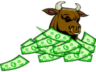 Sticker Custom Preview Image #089923 Money Cartoons Bullwith Money