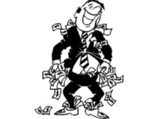 Sticker Custom Preview Image #089927 Money Cartoons Cash Overflow