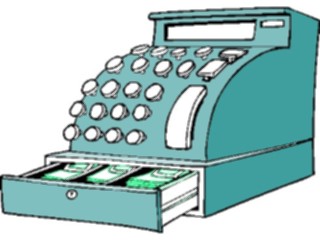 Sticker Custom Preview Image #089929 Money Cartoons Cash Register2