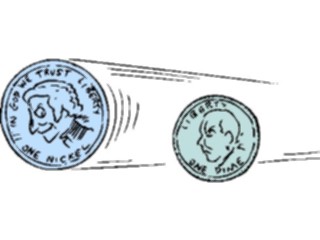 Sticker Custom Preview Image #089947 Money Cartoons Coins Racing