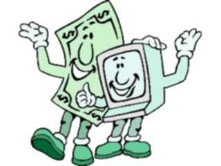 Sticker Custom Preview Image #089949 Money Cartoons Computer Bill