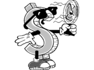 Sticker Custom Preview Image #089950 Money Cartoons Cool Dollar