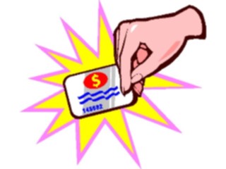 Sticker Custom Preview Image #089953 Money Cartoons Credit Cardin Hand1