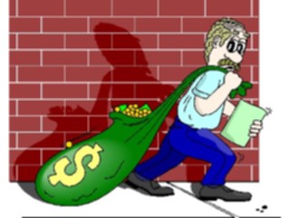 Sticker Custom Preview Image #089980 Money Cartoons Dragging Money