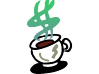 Sticker Custom Preview Image #089991 Money Cartoons Expensive Coffee