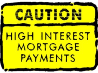 Sticker Custom Preview Image #090018 Money Cartoons High Interest Mortgage