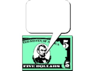 Sticker Custom Preview Image #090031 Money Cartoons Lincoln Money Talks