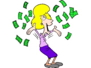 Sticker Custom Preview Image #090036 Money Cartoons Lottery Winner