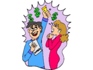 Sticker Custom Preview Image #090037 Money Cartoons Lottery Winners