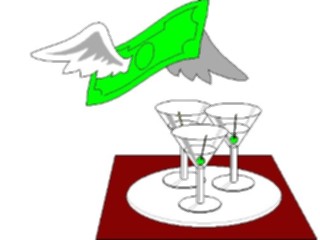 Sticker Custom Preview Image #090062 Money Cartoons Martinis Money