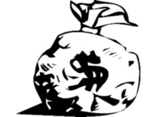 Sticker Custom Preview Image #090084 Money Cartoons Money Bag12