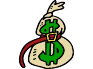 Sticker Custom Preview Image #090098 Money Cartoons Money Bag Tight