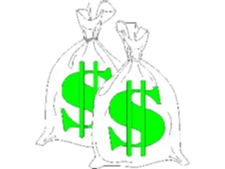 Sticker Custom Preview Image #090099 Money Cartoons Money Bags1