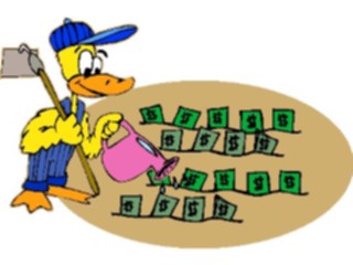 Sticker Custom Preview Image #090109 Money Cartoons Money Farmer Duck