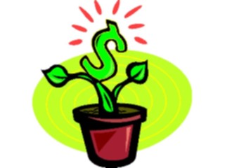 Sticker Custom Preview Image #090133 Money Cartoons Money Plant