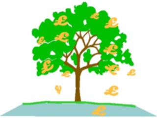 Sticker Custom Preview Image #090144 Money Cartoons Money Tree1