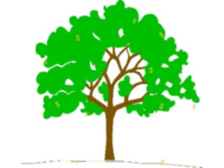 Sticker Custom Preview Image #090145 Money Cartoons Money Tree2