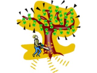 Sticker Custom Preview Image #090147 Money Cartoons Money Tree4