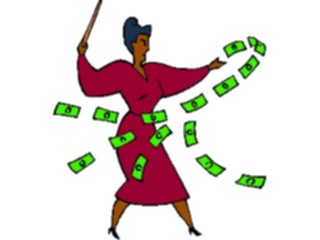 Sticker Custom Preview Image #090154 Money Cartoons Orchestrating Money