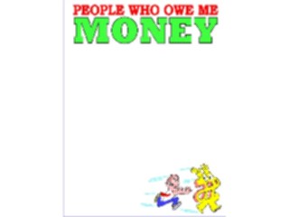 Sticker Custom Preview Image #090155 Money Cartoons Owe Me Money