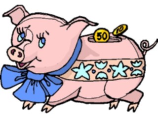 Sticker Custom Preview Image #090188 Money Cartoons Piggy Bank31