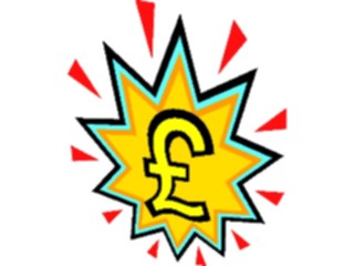 Sticker Custom Preview Image #090201 Money Cartoons Pound Symbol1